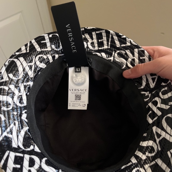 Versace Logo Hat ‘Black/White’ main image 6